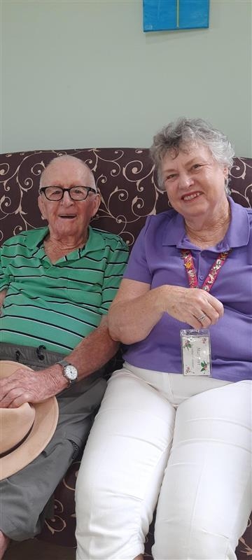 Staff supporting resident during activities at Forest View Care